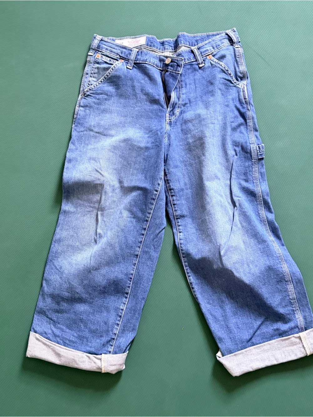 Gap women’s loose mid rise carpenter / painter denim pants